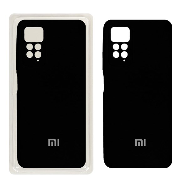 قاب سیلیکونی پاک کنی محافظ لنزدار اورجینال Xiaomi Redmi Note 11 Pro-4G/ Redmi Note 11 Pro-5G/ Redmi Note 11E Pro - مشکی (پک اصلی)